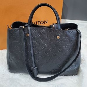 Louis Vuitton Montaigne Empreinte GM Noir